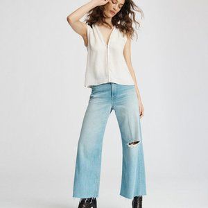 rag & bone Valarie Sleeveless Zip Top XXS